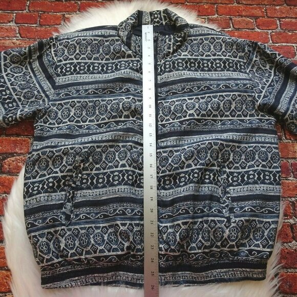 XPOSURE Vintage 100% Silk Track Jacket Outerwear Windbreaker Full-Zip 80s 90s M - Picture 12 of 12